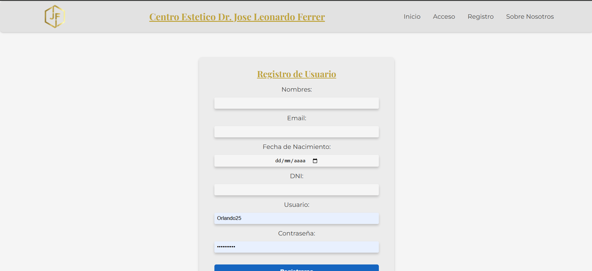 Centro Estético Dr. José Ferrer — Agenda y registro médico vista 3