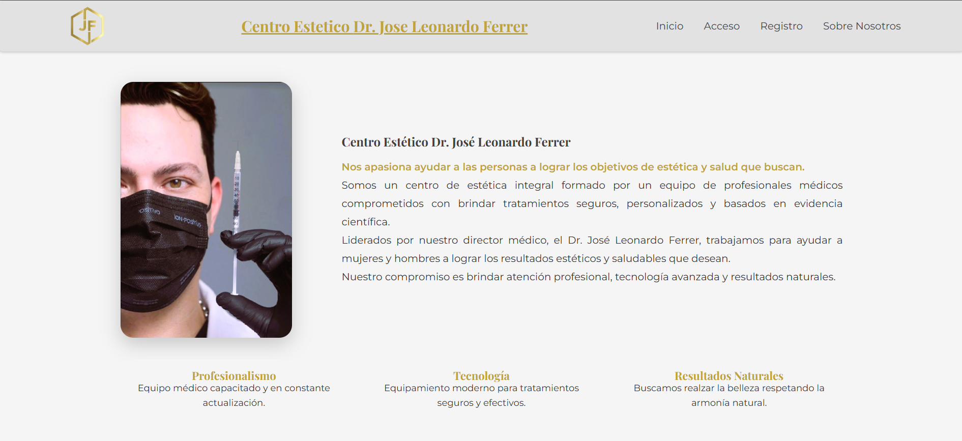 Centro Estético Dr. José Ferrer — Agenda y registro médico vista 4